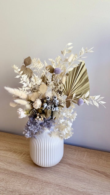 Small preserved flower arrangement
