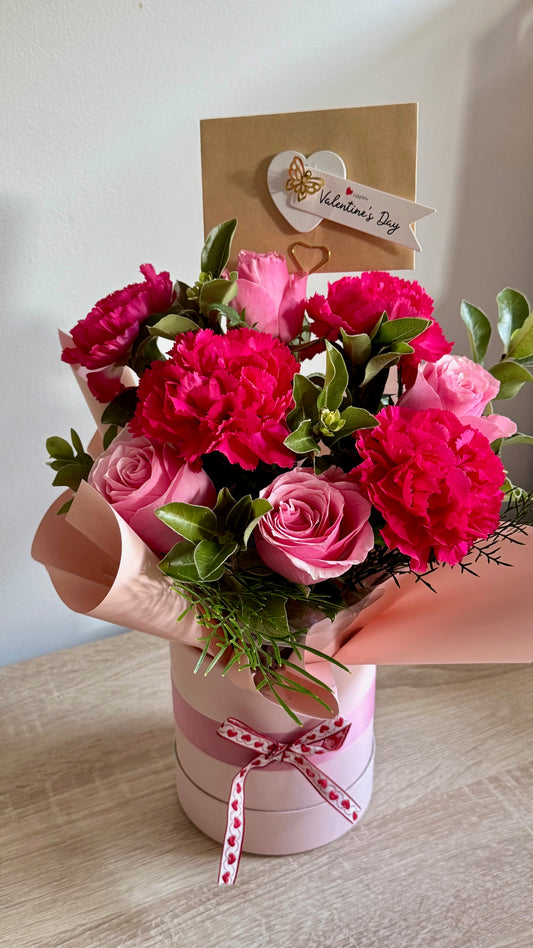 Valentines small hat box