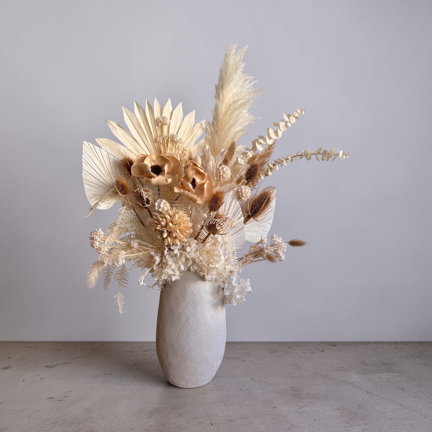 Large preserved flower arrangement